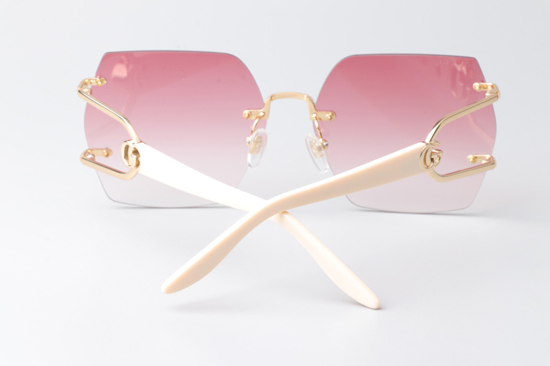 GG1562S Sunglasses Gold Cream Gradient Pink