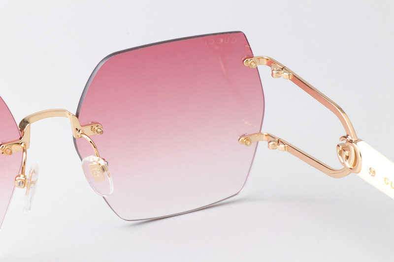 GG1562S Sunglasses Gold Cream Gradient Pink