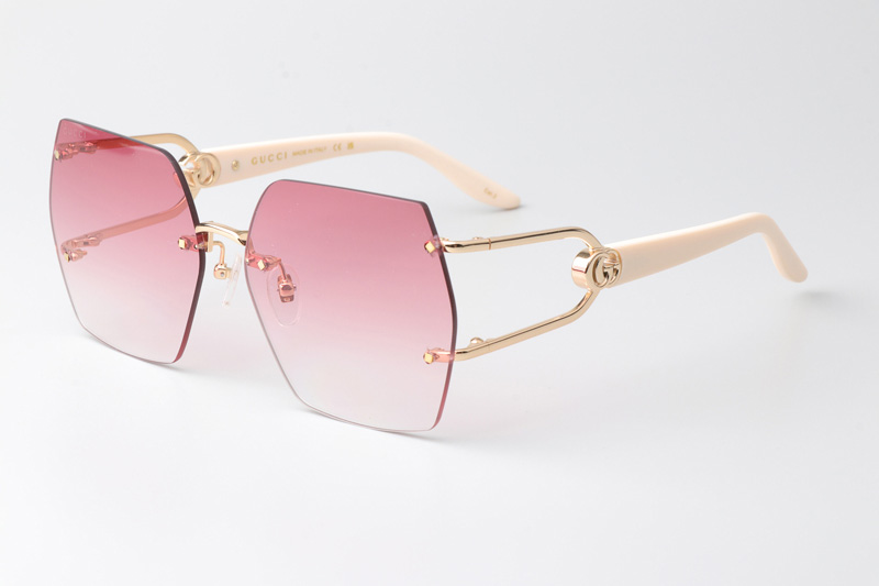 GG1562S Sunglasses Gold Cream Gradient Pink