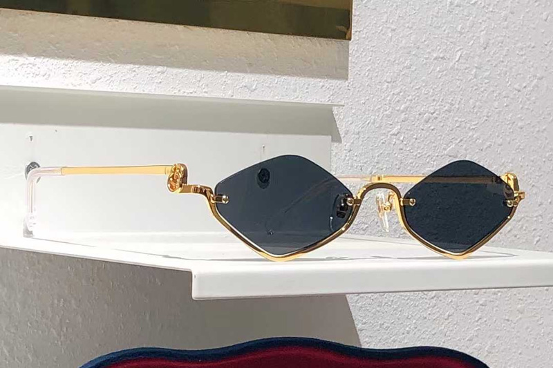 GG1604S Sunglasses Gold Gray
