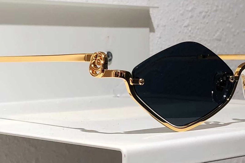 GG1604S Sunglasses Gold Gray