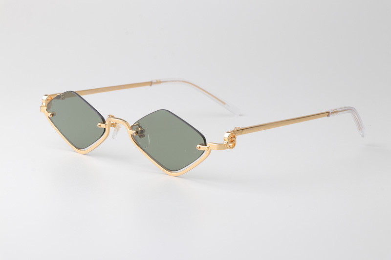 GG1604S Sunglasses Gold Green