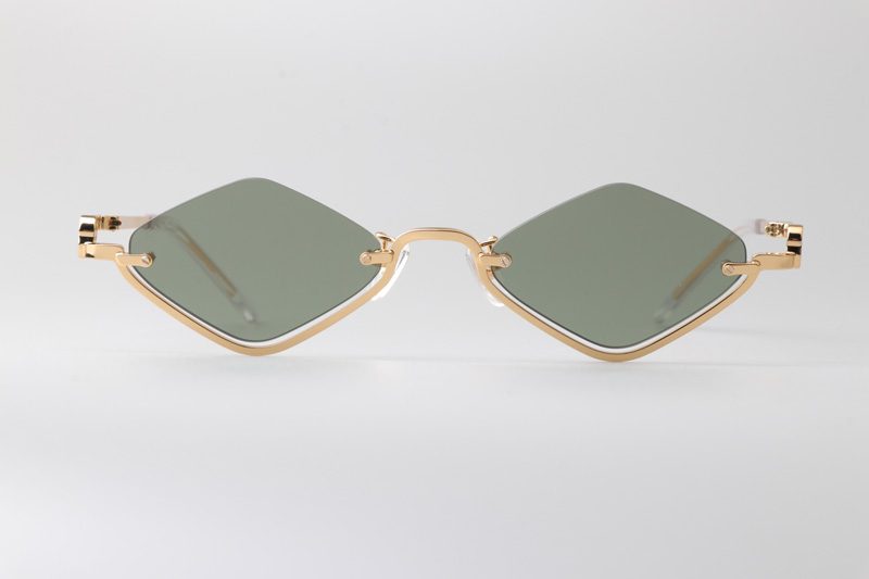 GG1604S Sunglasses Gold Green