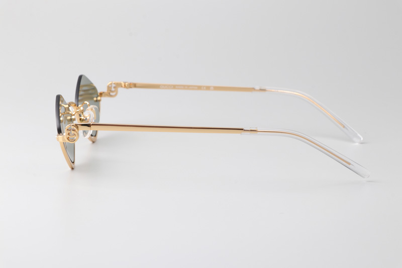 GG1604S Sunglasses Gold Green