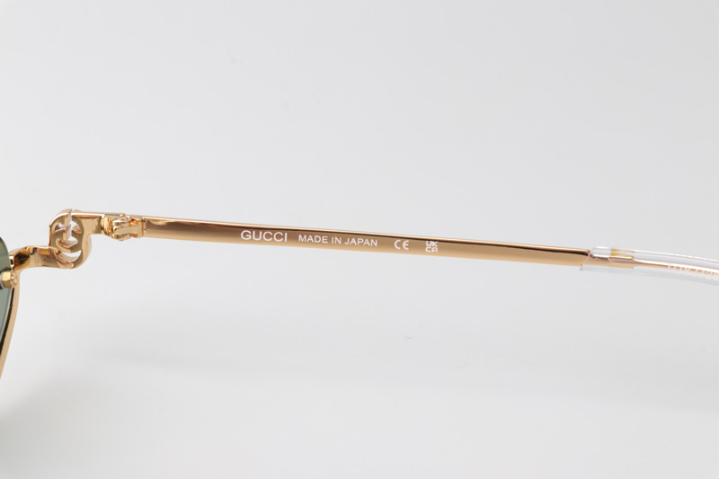 GG1604S Sunglasses Gold Green