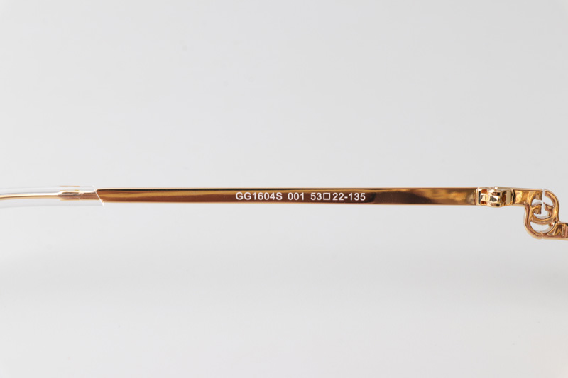 GG1604S Sunglasses Gold Green