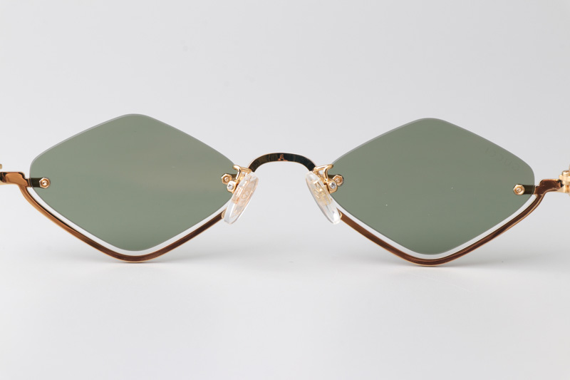 GG1604S Sunglasses Gold Green