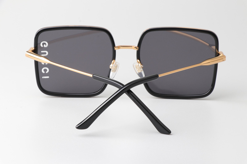 GG1615 Sunglasses Black Gold Gray