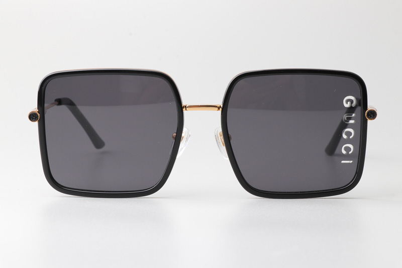 GG1615 Sunglasses Black Gold Gray