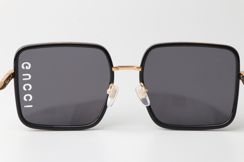 GG1615 Sunglasses Black Gold Gray
