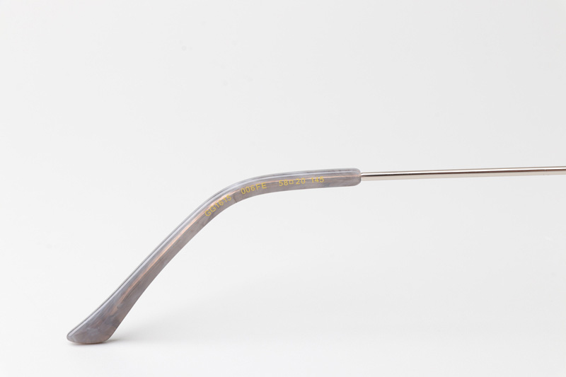 GG1615 Sunglasses Gray Silver Gradient Brown