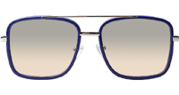 GG1617 Sunglasses Blue Silver Gradient Brown