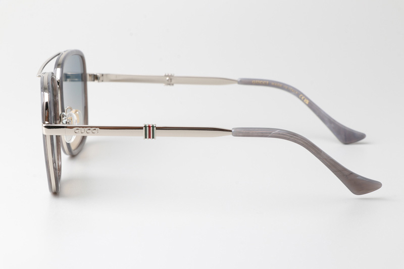 GG1617 Sunglasses Gray Silver Gradient Blue