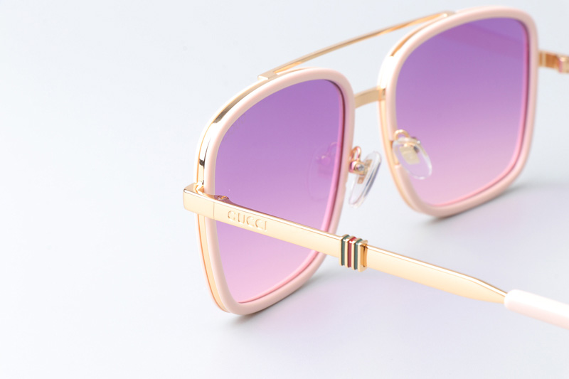 GG1617 Sunglasses Pink Gold Gradient Purple