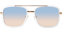 GG1617 Sunglasses White Gold Gradient Blue