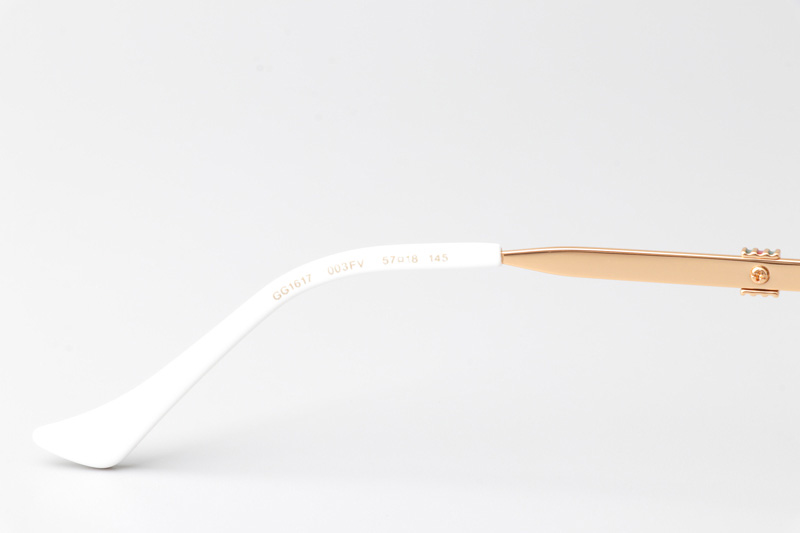 GG1617 Sunglasses White Gold Gradient Blue