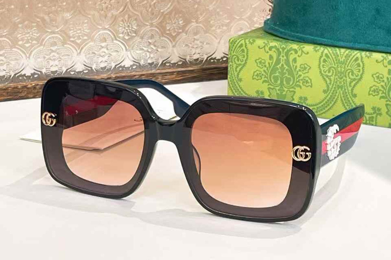 GG1639 Sunglasses Black Gradient Brown