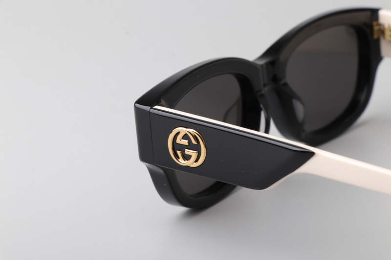 GG1667S Sunglasses Black White Gray