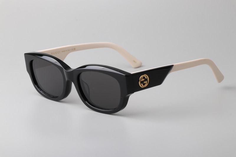 GG1667S Sunglasses Black White Gray