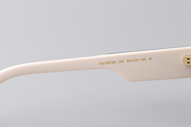 GG1667S Sunglasses Black White Gray