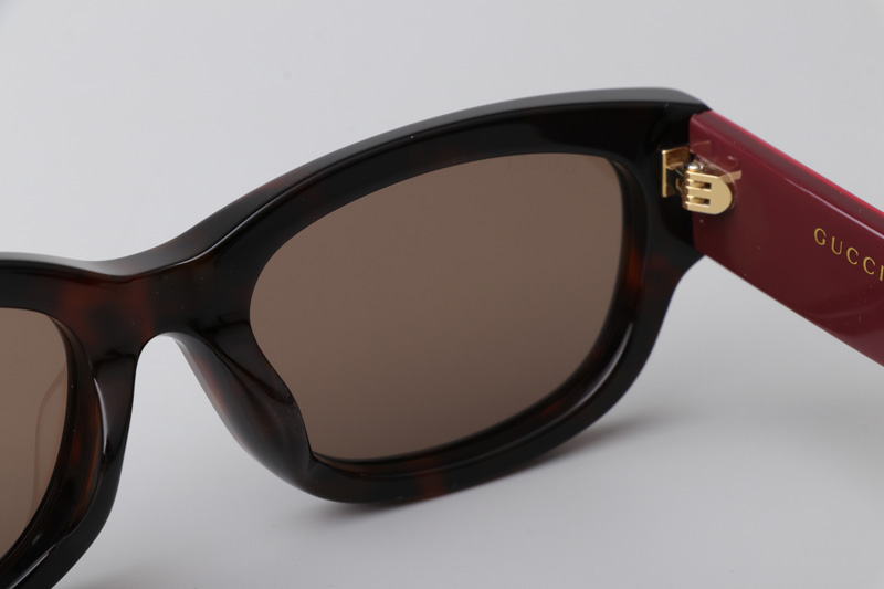 GG1667S Sunglasses Tortoise Red Brown