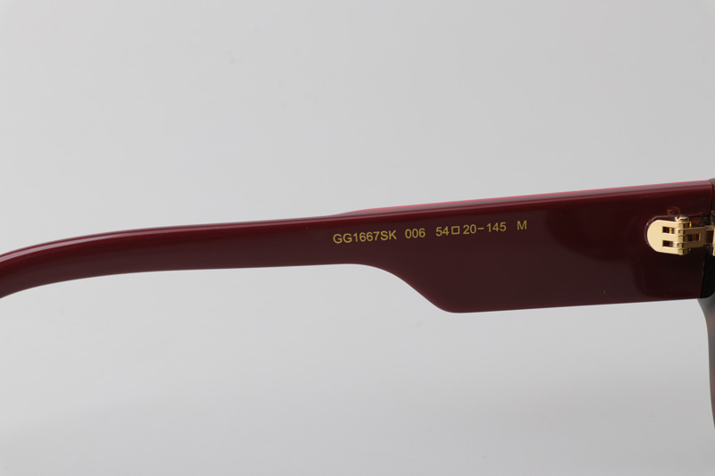 GG1667S Sunglasses Tortoise Red Brown