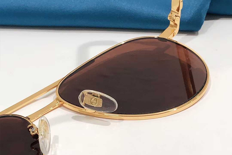 GG1679S Sunglasses Gold Brown Logo