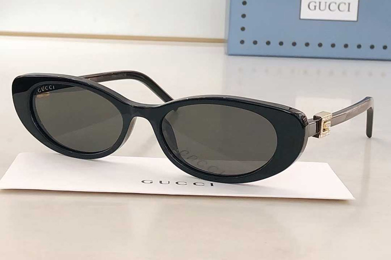 GG1680S Sunglasses Black Gold Gray