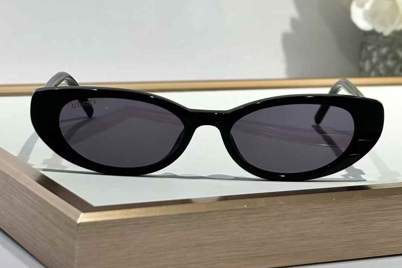 GG1680S Sunglasses Black Gold Gray