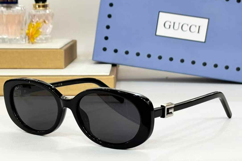 GG1684SA Sunglasses Black Silver Gray