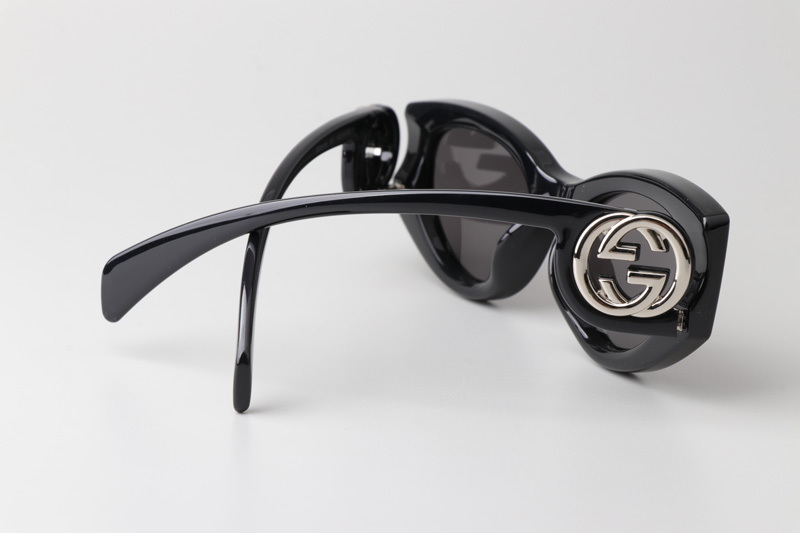 GG1691S Sunglasses Black Silver Gray