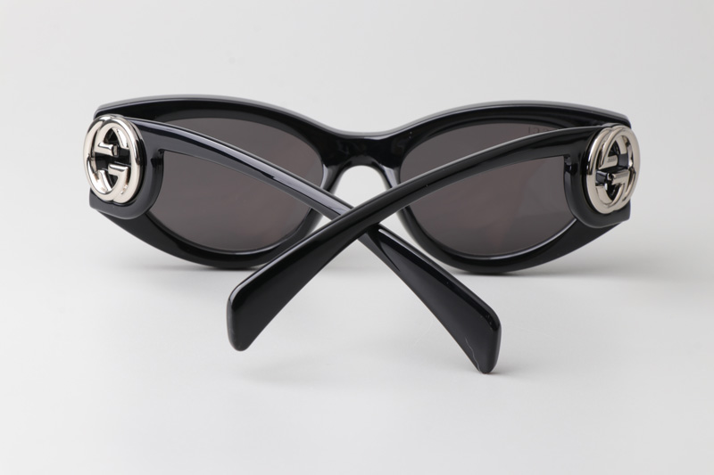 GG1691S Sunglasses Black Silver Gray