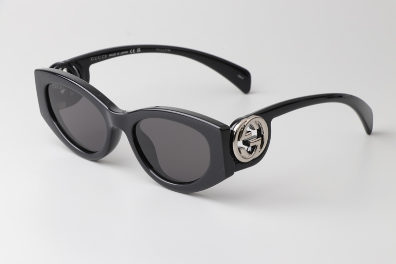 GG1691S Sunglasses Black Silver Gray