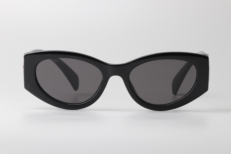 GG1691S Sunglasses Black Silver Gray