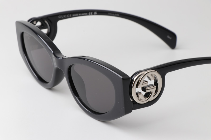 GG1691S Sunglasses Black Silver Gray