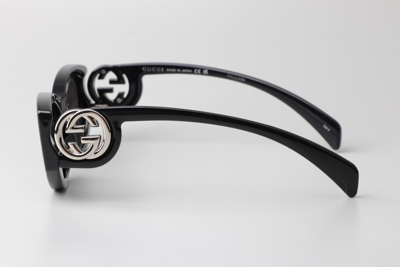 GG1691S Sunglasses Black Silver Gray