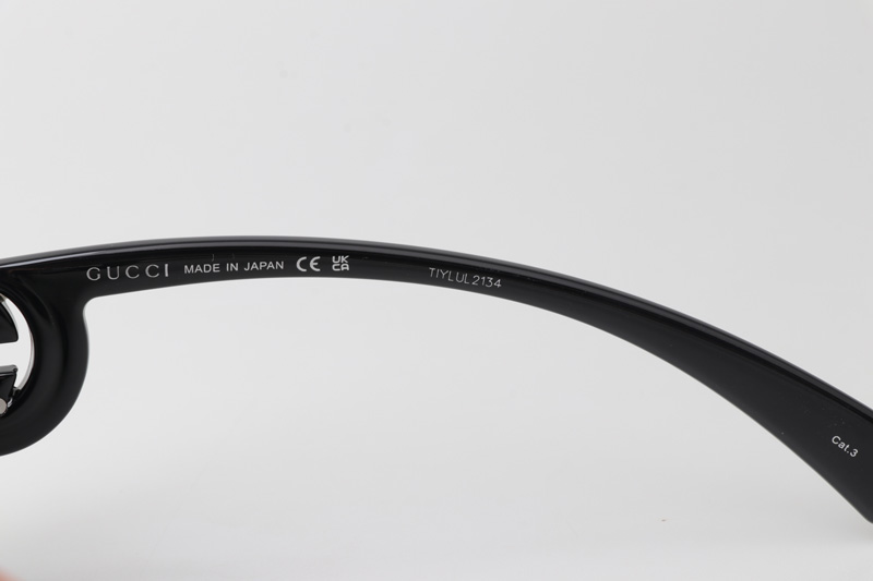 GG1691S Sunglasses Black Silver Gray