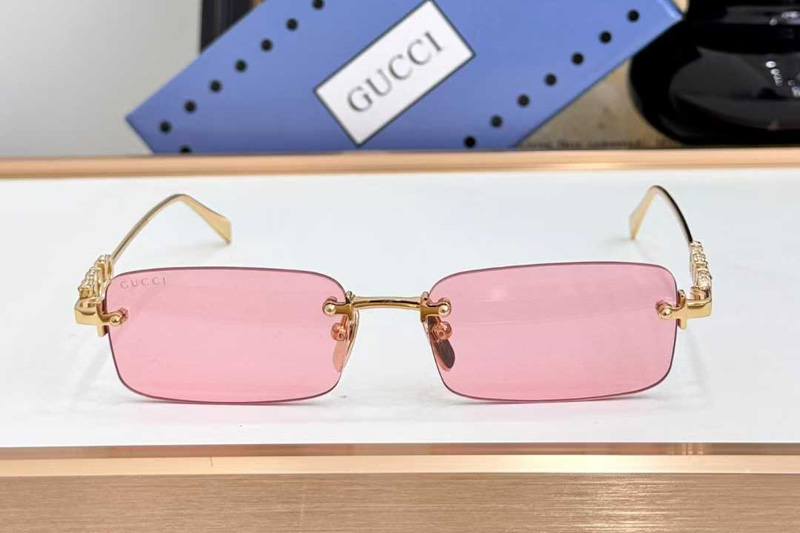 GG1808S Sunglasses Gold Pink