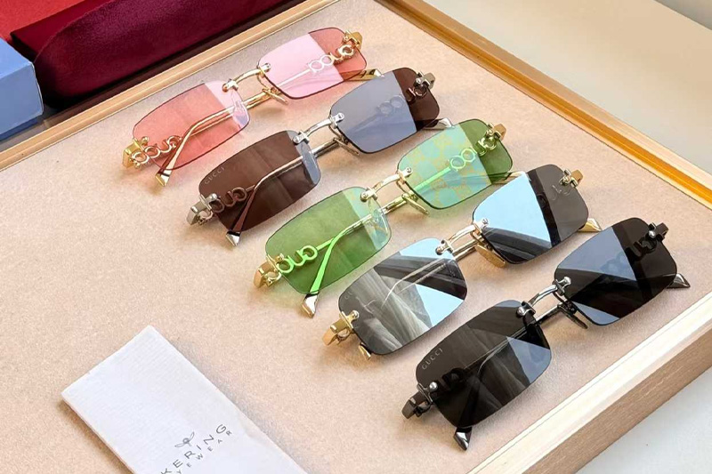 GG1808S Sunglasses Gold Pink