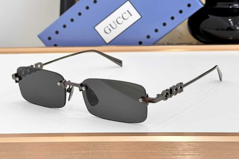 GG1808S Sunglasses Gunmetal Gray