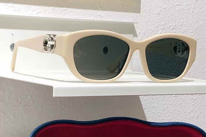 GG1826S Sunglasses White Gray
