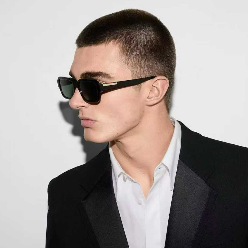 GG1887 Sunglasses Black Green