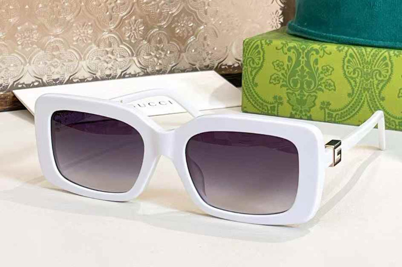 GG2002SK Sunglasses White Gradient Gray