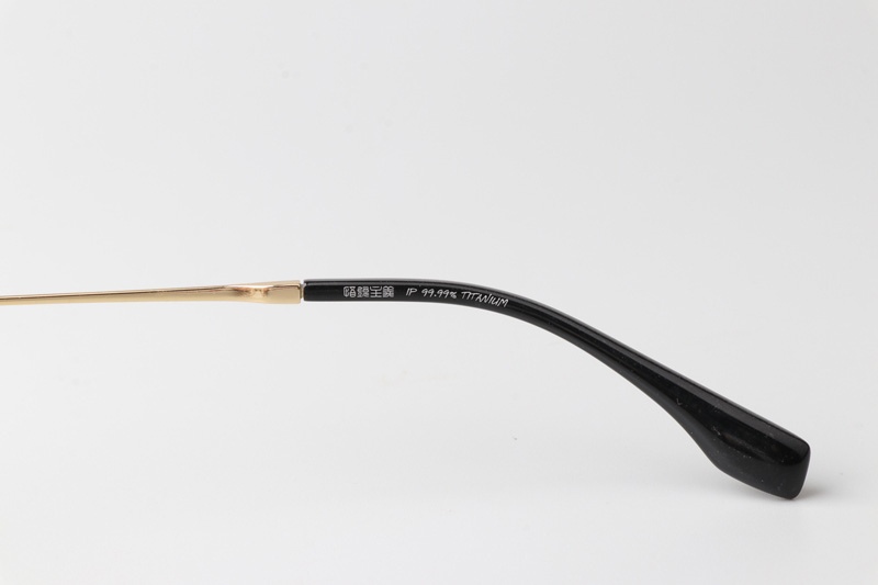 GJ2018 Eyeglasses Black Gold