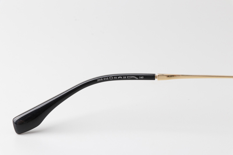 GJ2018 Eyeglasses Black Gold