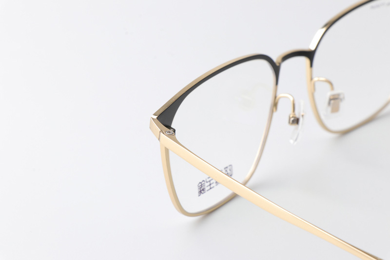 GJ2022 Eyeglasses Black Gold
