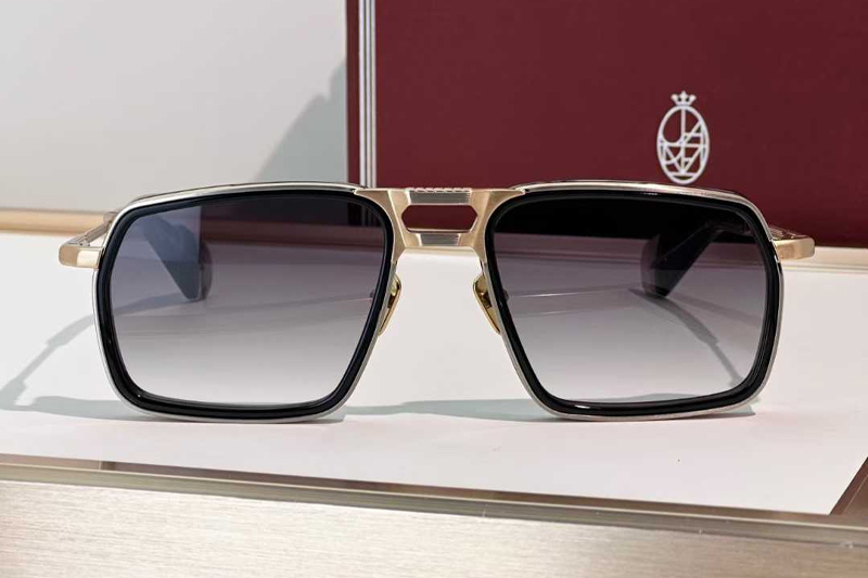 GT-R Sunglasses Black Gold Gradient Gray