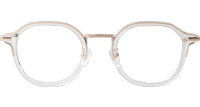 Go Eyeglasses Transparent Gold