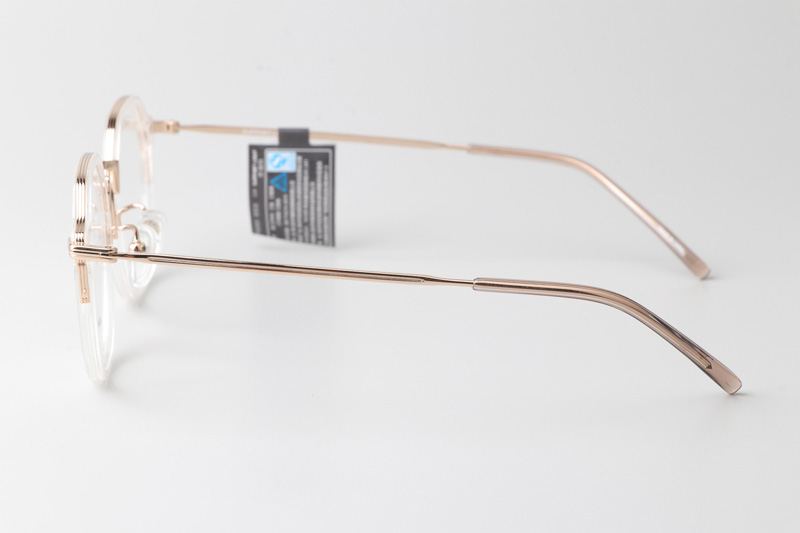 Go Eyeglasses Transparent Gold