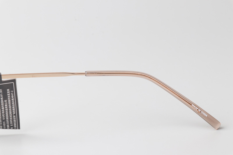 Go Eyeglasses Transparent Gold